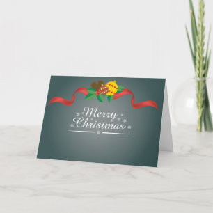 Modern Design Season's Greetings Christmas Card