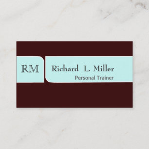 Modern Design Simple Plain Masculine Business Card