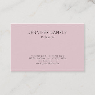 Modern Design Simple Professional Elegant Plain Business Card