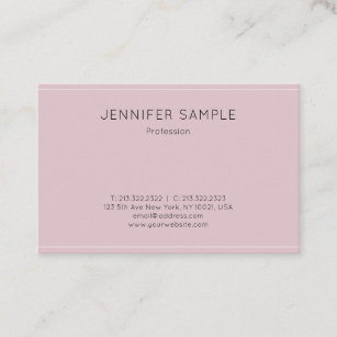 Modern Design Simple Professional Elegant Plain Business Card