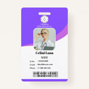 Modern Design with EMT Barcode Integration Badge