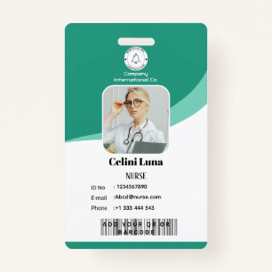Modern Design with EMT Barcode Integration Badge