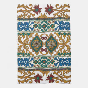 Modern designed inspired Serbian ethnic seamless 4 Kitchen Towel