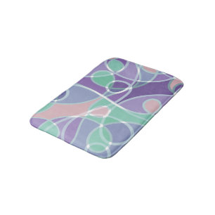 Modern Designer Abstract Pattern Bath Mat