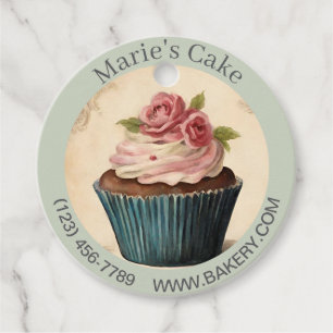 Modern Dessert Bakery Baker Cake Caterer Cupcake Favour Tags