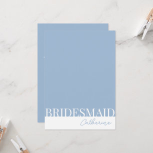 Modern Detailed Bridesmaids Proposal Card
