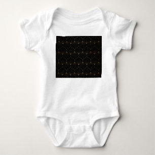 Modern diamond, art deco design baby bodysuit