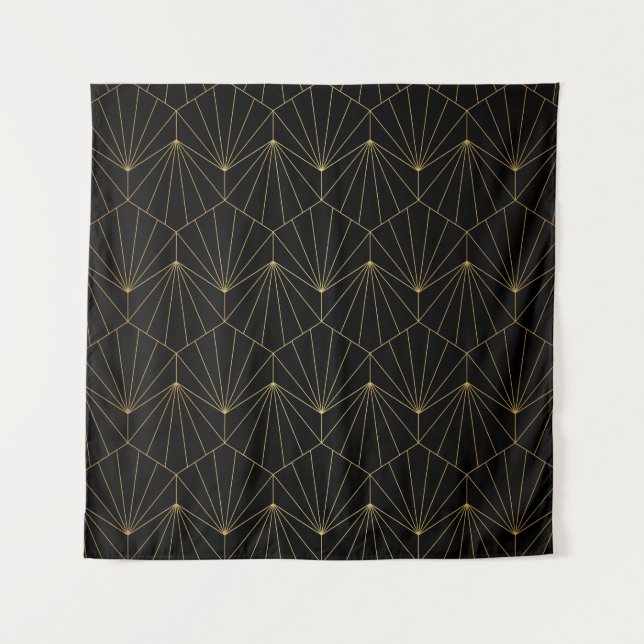 Modern diamond, art deco design tapestry (Front)