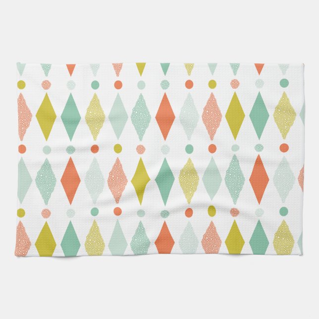 Modern Diamond pattern Kitchen Towel (Horizontal)