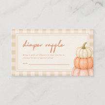 Modern Diaper Raffle Fall Baby Shower Gingham