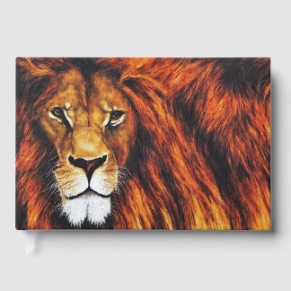 Modern digital art in 3D style Guest Book