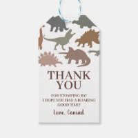 Modern Dinosaur Birthday Party Thank You Favour