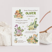 Modern Dinosaur Kids Birthday Party