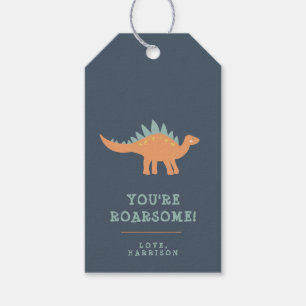 Modern Dinosaur Kids Personalized Gift Tag