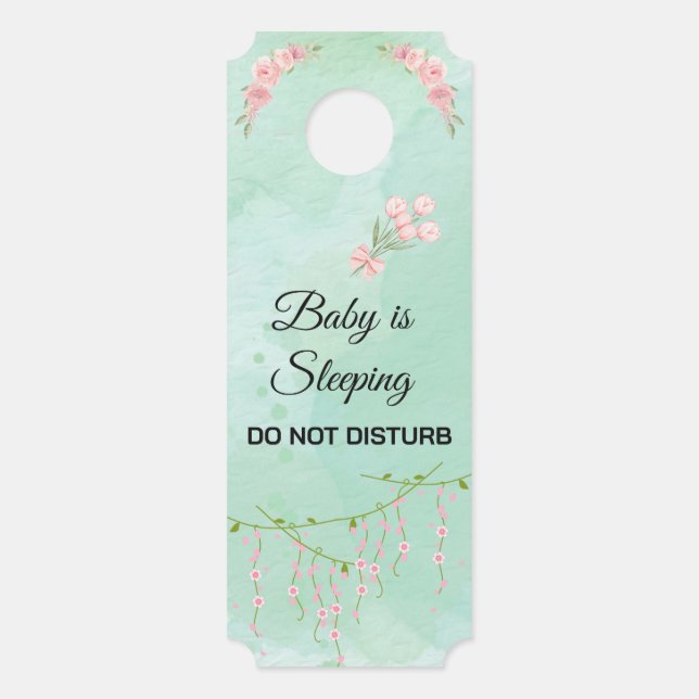 Modern Do Not Disturb Door Hanger (Front)