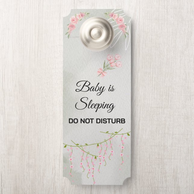 Modern Do Not Disturb Door Hanger (On Knob)