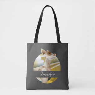 Modern Dog Art Custom Tote Bag