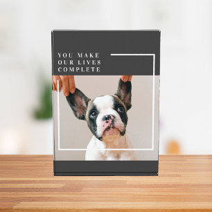 Modern Dog Photo   Dog Quote  Block