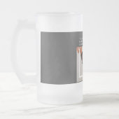 Modern Dog Photo | Dog Quote  Frosted Glass Beer Mug (Left)