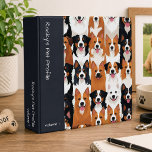 Modern Dog Records Organizer Binder<br><div class="desc">Stay on top of your pet's health with an organizer that’s as loyal as your favourite pup! This charming binder features a delightful wallpaper-style design made up of a variety of adorable dog breeds—each one adding a touch of joy to your day. Whether you're a dog lover, pet professional, or...</div>