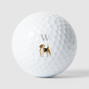 Modern Dog Watercolor Personalized  Golf Balls