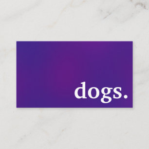 Modern dogs. loyalty punch card