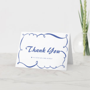 Modern Doodle Whimsical Thank You Cards