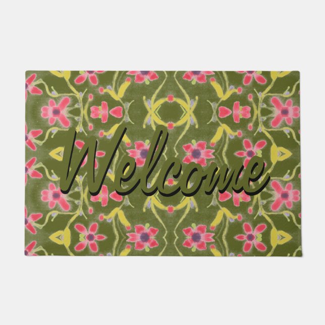 Modern Door Mat With A Pretty Pattern (Front)
