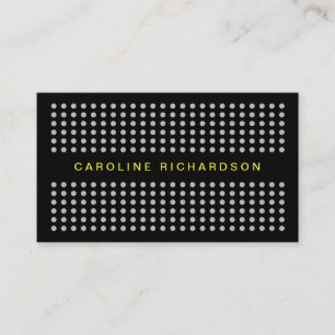 MODERN DOT DESIGN in GRAY/BLACK Business Card