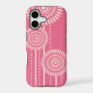 Modern Dots Flowers:Pink Barely There ID Case-Mate