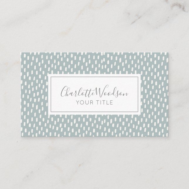 Modern Dots Pattern Professional Business Card (Front)