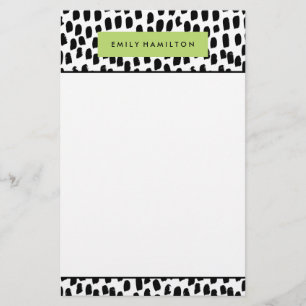 Modern Dots   Personalized Stationery