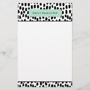 Modern Dots   Personalized Stationery