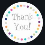 Modern Dots Thank You Sticker<br><div class="desc">Modern Dots Thank You Sticker</div>