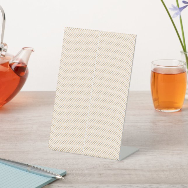 Modern Dotted Elegance | Zazzlemade Style Pedestal Sign (In SItu)
