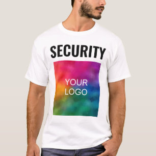 Modern Double Sided TemplateMens Security Staff T-Shirt