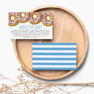 Modern Doughnut Baby Shower Sprinkle Books For Bab Enclosure Card