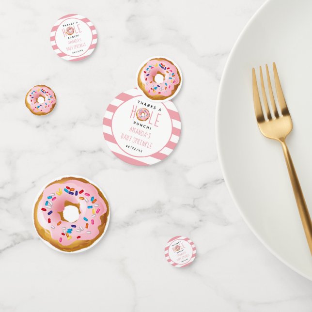 Modern Doughnut Girls Baby Shower Sprinkle Confetti (Group)