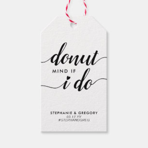 Modern Doughnut Mind That I Do Wedding Sweet Treat Gift Tags
