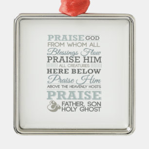 MODERN DOXOLOGY METAL ORNAMENT