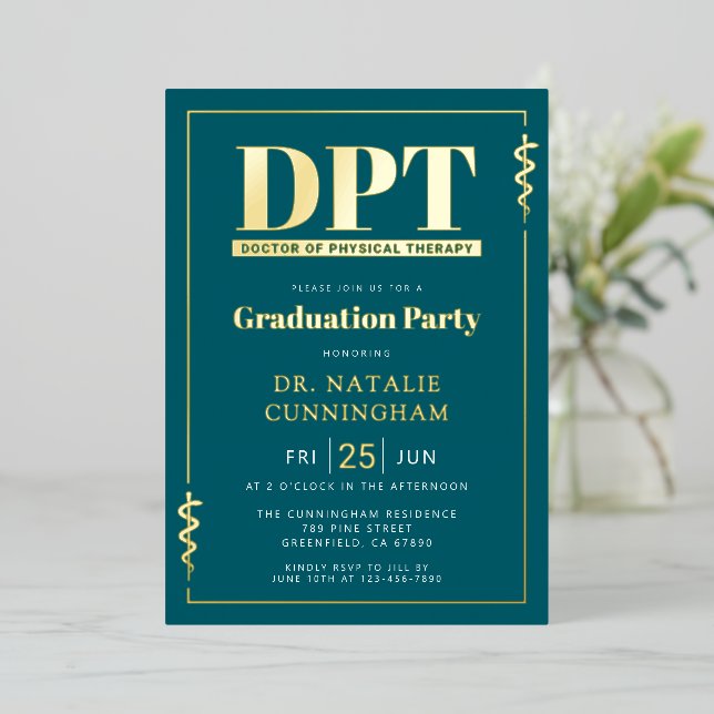 Modern DPT Doctor of Physical Therapy Graduation (Standing Front)