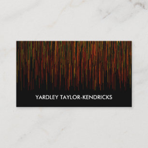 Modern Dramatic Black  Business Card