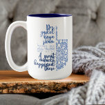 Modern Dreidel Hebrew Message Hanukkah Mug<br><div class="desc">This modern-designed dreidel features the beautiful bilingual message "A great miracle happened here" on a 15oz mug,  complete with two-sided printing and dishwasher-safe convenience.</div>