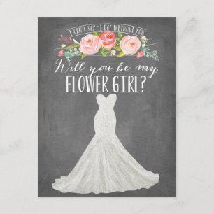 Modern Dress   Bridesmaid Invitation