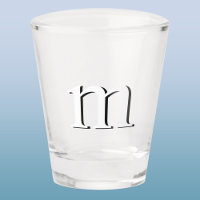 Modern Drop Shadow Monogram Initial Lower Case