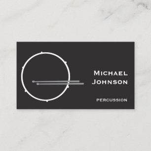 Modern Drummer Percussion Business Card