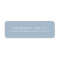 Modern dusty blue minimal elegant return address