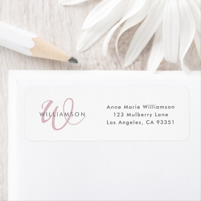 Modern Dusty Lilac Script Monogram (Insitu)