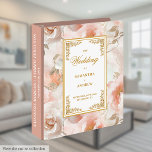 Modern dusty pink watercolor wedding ring binder<br><div class="desc">✅ For matching items search 193W in my collections ✅ Capture every special memory of your big day with our Wedding Ring Binder and Album Collection, featuring elegant dusty blue and pastel blue watercolor flowers accented by shimmering gold glitter ovals. Perfect for a modern, boho, or romantic wedding theme, these...</div>