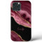 Modern Dusty Rose Gold Agate Crystal Personalize